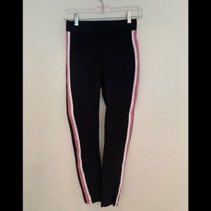 Zara black with pink strip leggings
